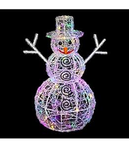 Leuchtender Schneemann, 96 LED Weiss: Amazon.de: Küche & Haushalt