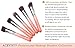 ACEVIVI Professional 10pcs Premium Synthetic Kabuki Makeup Brush Set Foundation Blending Cosmetic Brushes Essential Kit
