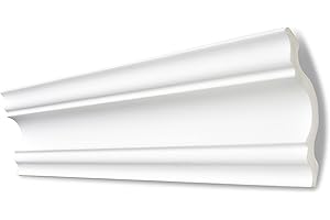 DECOSA Moulure A110 (Selina) - polystyrène - blanc - 110 x 110 mm - longueur 2 m - 5 pièces (=10 m)