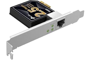 TP-Link TX201 PCIe Adattatore 2,5 Gigabit, 100/1000/2500 Mbps, Scheda Di Rete E Adattatore Ethernet, RJ45 Con QoS, Ideale Per Giocatori E NAS/Host Server Connection, Supporta Windows 10, 11