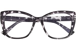 SKYWAY Occhiali da Donna a Luce Blu, Occhiali da Gioco per Computer con Montatura Quadrata a Occhio di Gatto e Cerniera a Molla, Antiabbagliamento da UV