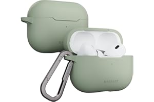 MAGEASY Design für AirPods Pro 2 Case – Stoßfeste Schutzhülle für AirPods Pro & Pro 2, fleckenresistent, glatt & hautfreundlich, unterstützt kabelloses Laden – Skin (Wüstengrün)