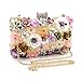 Price comparison product image Flower Beaded Evening Bag Bridal Bag High-end Ladies Clutch Bag Heavy Industry Chain Shoulder Bag