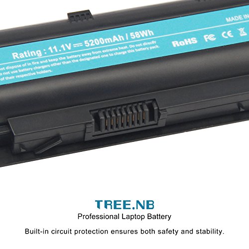 Tree.NB 593553-001 Laptop Akku für HP Pavilion dm4 dv3-4000 dv5-2000 dv6-3000 dv6-6000 dv7-4000 g4 g6 g7 Compaq Presario CQ32 CQ42 CQ43 CQ56 CQ62 CQ630 CQ72 G32 G42 G56 G62 G72 Envy 15 Envy17 MU06 MU09, 5200mAh/11,1v/6 Zell - 5