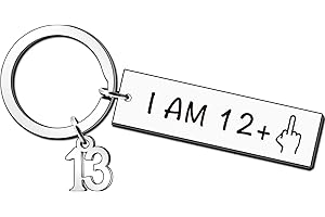 JMIMO Funny Birthday Keyring Gifts for Women Men Boys Girls Gag Gifts Happy Bday Stainless Steel Keyring Idea as a Joke Celebration Best Birthday Presents