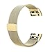 Produktbild Royalr Magnetverschluss Uhrenarmband-Smart-Handgelenk-Band ersetzen Woven Edelstahl-Kettenarmband-Gurt für Fitbit 2 Aufladen