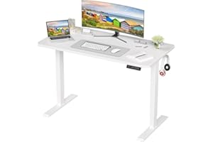 Sunon Schreibtisch Höhenverstellbar Elektrisch 120x60cm, Höhenverstellbarer Schreibtisch Ergonomischer Computertisch Stehschreibtisch (Schwarz)