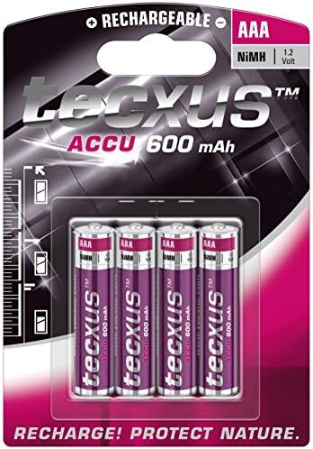 Tecxus 14112 AAA (Micro)/HR03 - 600 mAh - Nickel-metal hydride battery (NiMH) 1.2 V