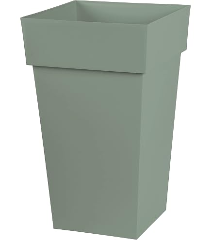 Vaso Toscana EDA Mezza Altezza 44cm - Rosso Borgogna, 50L, Antigelo E Anti-UV - Prodotto In Francia - 6