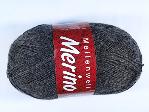 LANA GROSSA MEILENWEIT 100g MERINO, 2008 - anthrazit