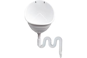 YAOLIUCP Urinoir sans eau avec tuyau, urinoirs en plastique mural, émins d'urine anti-éclaboussures avec rainure profonde, urinoir pour les tout-petits garçons, hommes, salle de bain, urinoir sans eau