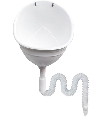 Wall Mounted Men's Plastic Urinal - Water Saving Outdoor & Garage Bathroom Solution