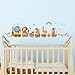 DM-1406, Animal Train and Hot Air Balloons Wall Stickers