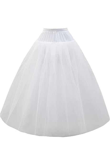 Jupon Vintage Années 50 En Tulle Blanc - 60cm - Pour Robe De Mariée, Soirée Ou Cosplay - Donne Du Volume Et De L'élégance