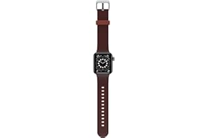 ‎OTTERBOX OtterBox Całodzienny pasek do zegarka Apple Watch 40/41/42mm, wytrzymały, miękki w dotyku silikonowy pasek do zegarka Apple Watch, Brązowy/Czerwony