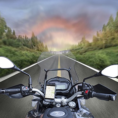 Handyhalterung Fahrrad Kratzschutz 360°Drehbarem Gelenk [Lebenslange Garantie] IZUKU Universal Handyhalter Fahrrad rutschfrei bombenfest Kompatibel für alle Smartphones mit einer Breite von 5,0cm bis 9,2cm - 7