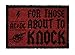 Produktbild Close Up AC/DC Fußmatte for Those About to Knock
