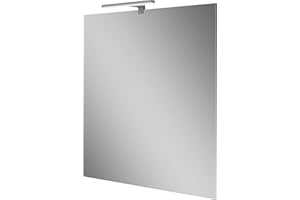 Baikal Espejo de Baño, Varias Formas y Medidas Disponibles. Opción con y Sin LED. Estilos Que se adaptan al baño o Cualquier Estancia del hogar.