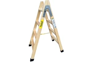 ESCALERAS CLIMENT CB Escalera Plegable de 4 peldaños Plabell Madera 114 x 31/48 cm