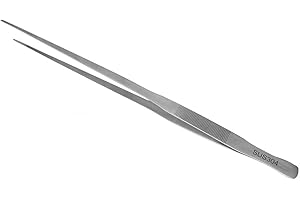 ABMRO 48 cm Extra Long Straight Tweezers - 18.9 Inch Stainless Steel Feeding Tongs Garden Tongs Feeding Tool for Aquarium Fish Tank Reptile Snake Lizard Python