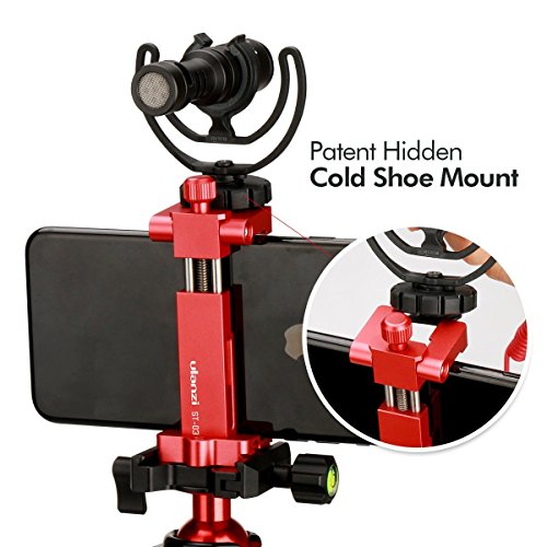 Metall Smart Phone Stativ Mount mit Cold Shoe Mount und arca-style Quick Release Plate, Ulanzi ST-03 für iPhone 7 Plus Samsung Huawei, Handy Stativ Halterung Clip Adapter (Rot) reviews Metall Smart Phone Stativ Mount mit Cold Shoe Mount und arca-style Quick Release Plate, Ulanzi ST-03 für iPhone 7 Plus Samsung Huawei, Handy Stativ Halterung Clip Adapter (Rot)