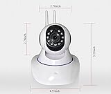 Auto Safety 720P 1.0 Megapixel P2P IP WiFi Videokamera IR Nachtüberwachung 1.0Mp und Motion Detection HD Auflösung (1280 * 720P) Home Security Kamera Baby Monitor – EU Stecker [Dual Antenne] - 2