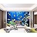 Produktbild Lsfhb 3D Tapete Benutzerdefinierte Wandbild Vlies Wandaufkleber Hintergrundbild 3D Unterwasserwelt 3D Wandbilder Wallpaper Für Wände 3D-400X280Cm