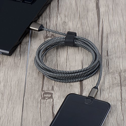 Cable iPhone Chargeur iPhone Vers USB- Lot de 3  1m 2m 3m  Cable Lightning en Nylon Tress   Robuste avec Connecteur Ultra R  sistant en Aluminium pour