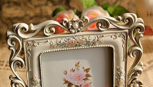Giftgarden 13×18 Bilderrahmen mit Blumen Ornament Glasscheibe - 5