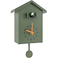 Cuckoo Clock, Modern Cuckoo Wall Clock with Chimer Minimalist Cuckoo Sound Clock with Pendulum Delicate Cuckoo Clock Bird House for Wall Art Home Living Room Kitchen Office Decoration