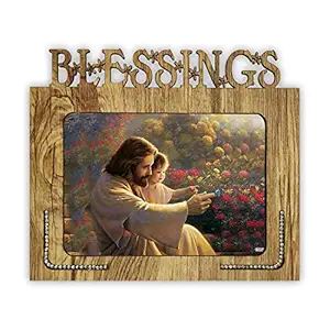 Generic Wood Glass Mdf Table Photo Frame (5 x 7 inch, Brown)