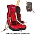 Bebehut Convertible Baby Car Seat & Child Booster Seats 9-36 kg Group 1-2-3 (Pink)