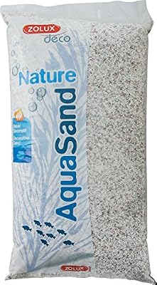 Zolux Gravier Naturel pour Aquarium Cristobalite Blanc de 1,6 à 3 mm de Granulométrie 9,5 kg