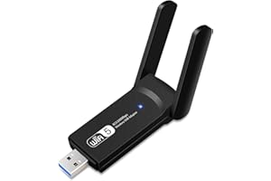 WODGREAT 1300Mbps Wireless USB WiFi Adapter, USB 3.0 Wifi Dongle for PC, Network Adapter Dual Band 2.4G/5GHz Internet Dongle for Gaming,Streaming,Works for Computer/Laptop, Support Windows, Mac OS X