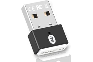XIEANDKONG Adaptador Bluetooth USB 5.3, Adaptador Bluetooth PC Bluetooth USB Dongle Transmisor y Receptor para Ordenador, Portatil, Ratón, Teclado, Altavoz, Compatible con Windows 8.1/10/11