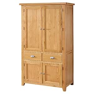 Große Küche Speisekammer Schrank Eiche - Heartland Oak 100% massiv