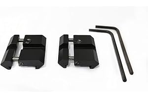 HWZ 2pcs Aluminum Alloy Lightweight Portable 11mm Dovetail to 20mm Picatinny/Weaver Low Pro Snap-in Adaptor