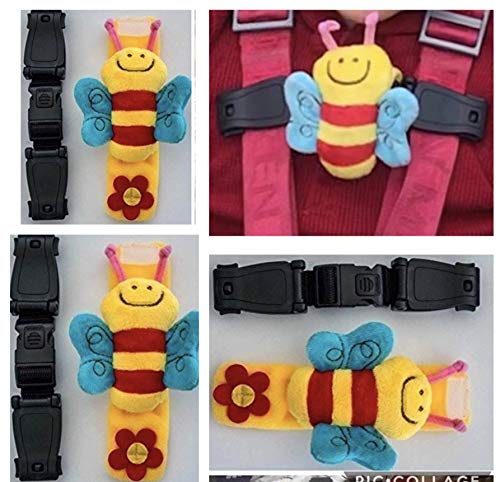 3 x Car Seat Anti Escape Harness Chest Clip No Threading Required Helps Prevent Children Taking Their Arms Out Of The Straps