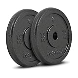 Bodymax Standard Hammertone Weight Disc Plates - 2 x 7.5kg