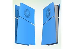 JMNDMI Coque de protection de rechange pour console PS5 Slim (version numérique bleu ciel)