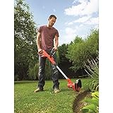 Black+Decker Elektro-Rasentrimmer (450W, E-Drive, 25 cm Schnittbreite, mit Zahnradantrieb, Automatische Fadeneinstellung, Führungsschiene) ST4525 - 4