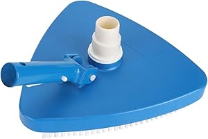 DUOKON Manual Pool Vacuum Head, Weighted Plastic Triangular Suction Head, Swimming Head Attachment For Inground & Above Ground Pools (Poles Not Included)