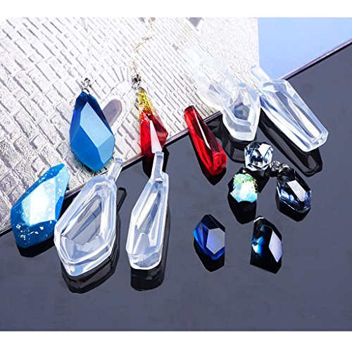 MagiDeal 4Pieces Gemischte Form Silikon DIY Formen Für Harz Schmuckherstellung Werkzeuge Machen Handwerk - 4