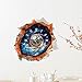 Produktbild GzxLaY European Simple 3D Wandaufkleber Uhr Wohnzimmer, Restaurant, Mute Creative Environmental Wanduhr 38 * 38CM