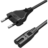 Rever Power Cable PS2, PS3, PS4, Xbox One S, Radio, TV Compatible Power Electrical Cable 1.5 Meters