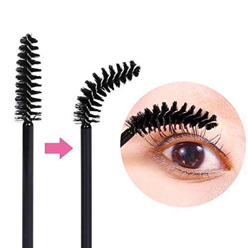 KEDSUM 100 Stück Multicolor Einweg Wimpern Mascara Pinsel Augenbrauen Pinsel Zauberstäbe Applikator Eye Lash Pack Make-Up-Applikatoren-Pinsel-Set - 3