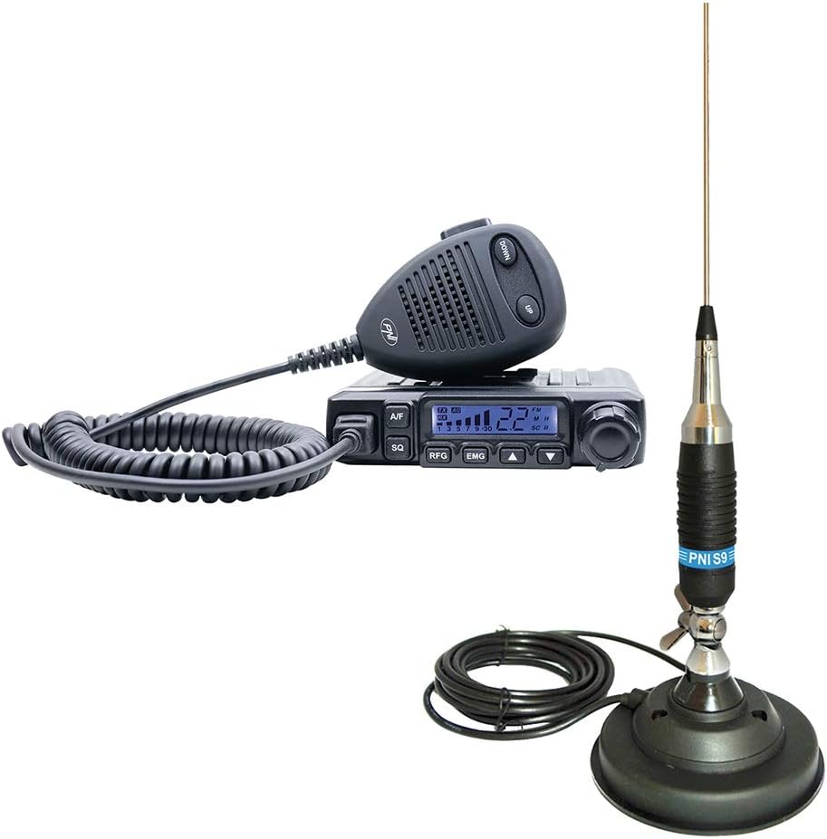 Antena inalámbrica CB PNI Escort HP 6500 ASQ + Pack CB PNI S9 con imán