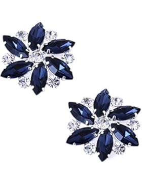 ElegantPark AJ Damen Passenden Fashion Tanzschuh Party Schuhe Clutch Tasche Hat Kleider Strass Schuh clips 2 St...