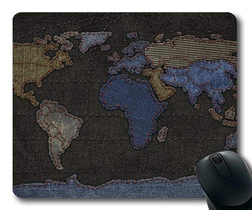 Preisvergleich Produktbild Komfortable Mausunterlage, Kartenhintergrundkarte Italien, Mausunterlage mit genähten Kanten