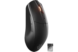 SteelSeries Rival 3 Wireless Gen 2 Gaming Mouse - 2.4GHz and Bluetooth - 18000 DPI TrueMove Air Optical Sensor - 60 Million Click Durability - Light-Weight - 100% PTFE Feet - Black